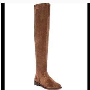 NWT Antonio Melani sz 6 Aleenna brown microsuede OTK boots